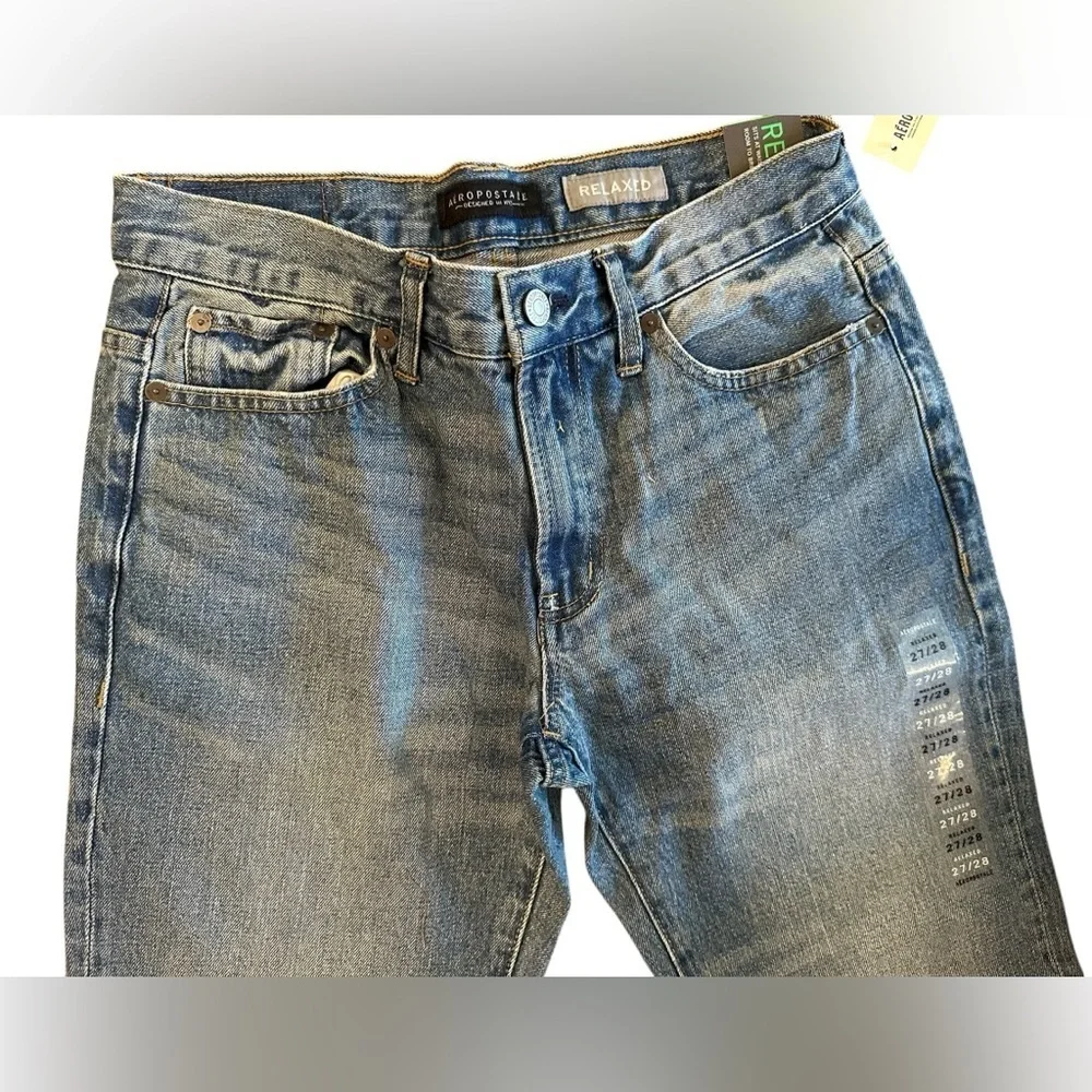Men’s Aeropostale Denim Jeans Relaxed Fit Size 27x28 NWT